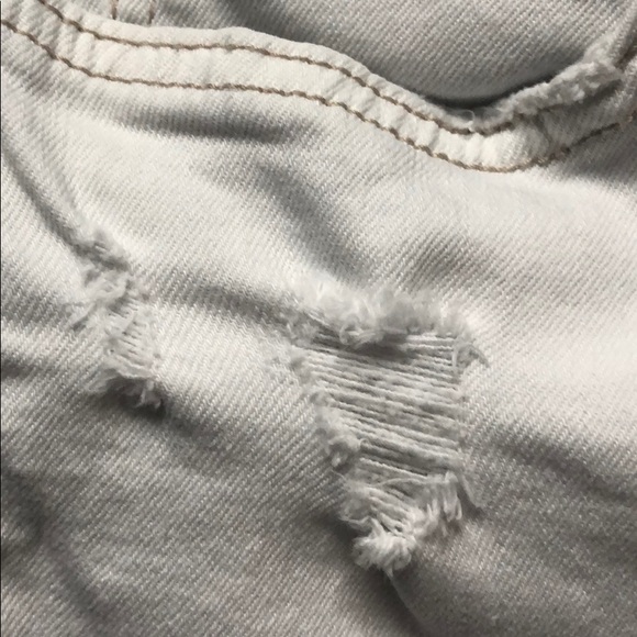 Billabong Buttoned Up White Jean Shorts - Picture 12 of 12